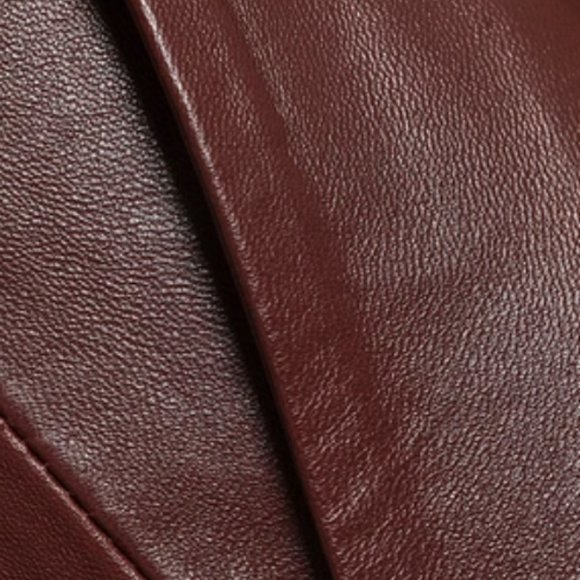 Muuaba Impala brown leather mini skirt - Picture 4 of 4